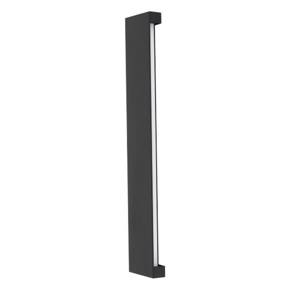 Aplique pared aluminio LED integrado negro; 900mm; LED 30W; Exterior IP65; 2700Lm