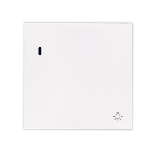 TECLA SIMPLE CON PILOTO LUMINOSO SIMBOLO LUZ BLANCO S40 ART