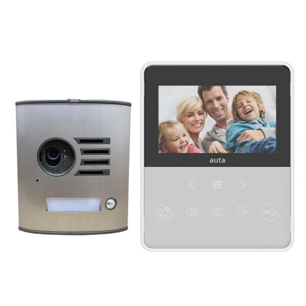 Kit de videoportero Compact S1 con monitor Neos Manos Libres blanco Visualtech 1/L