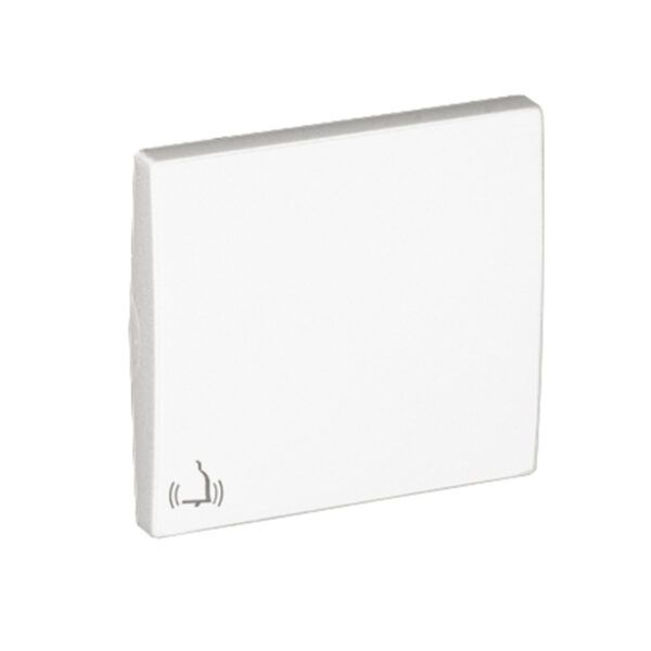 TECLA SIMPLE SIMBOLO CAMPANA SERIE APOLO 5000 BLANCO