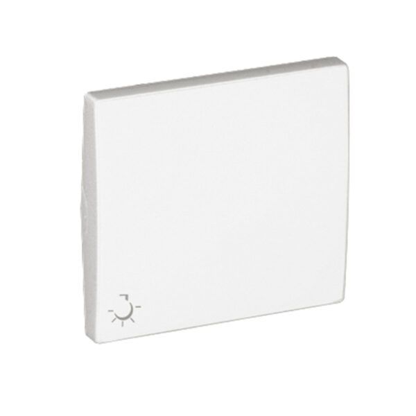TECLA SIMPLE SIMBOLO LUZ SERIE APOLO 5000 BLANCO
