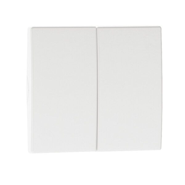 TECLA DOBLE SERIE APOLO 5000 BLANCO