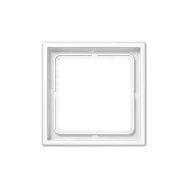Marco simple, montaje vertical y horizontal, duroplástico, LS 990, blanco alpino