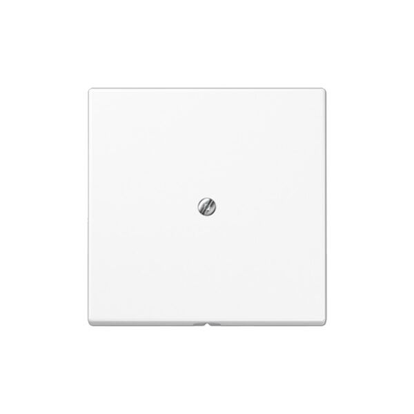 Placa central con salida de cable, duroplástico, Serie LS, blanco alpino