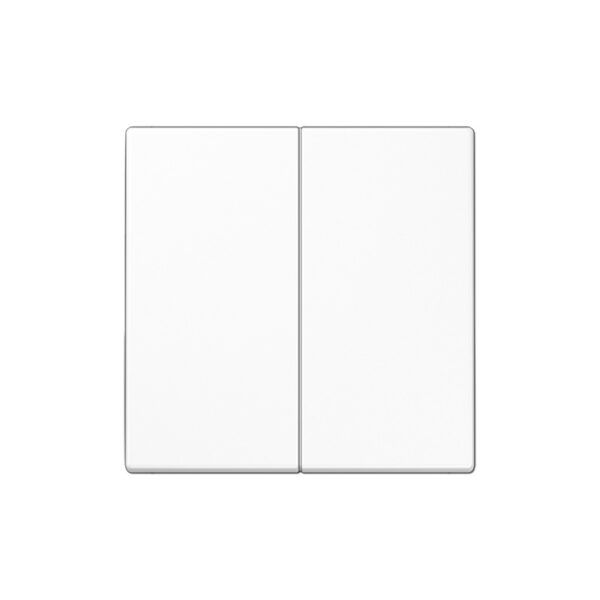 Tecla doble, duroplástico, Serie LS, blanco alpino