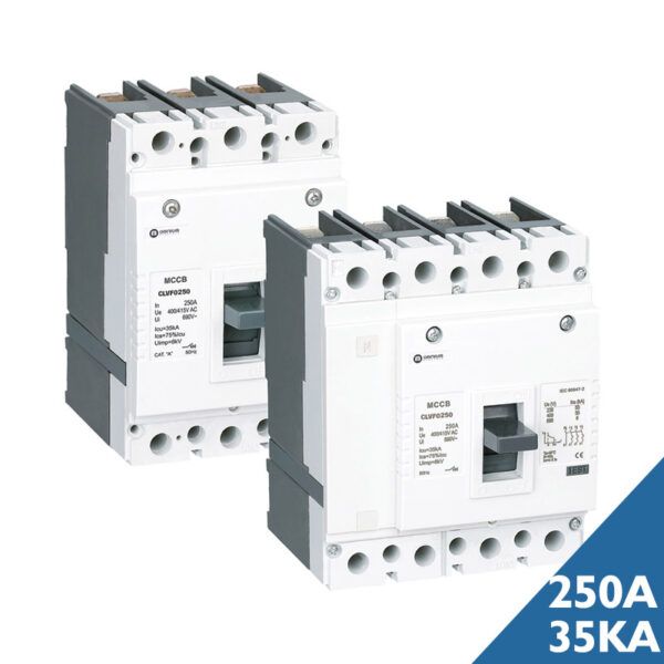Interruptor automático caja moldeada C0250; OMNIUM; 4P; 250 A; 35 kA (Ajustable 200-250A) No apto para carril DIN
