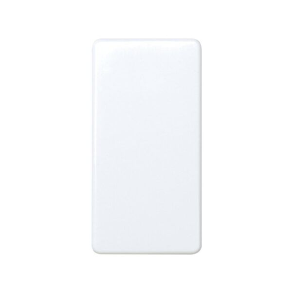 Pulsador neutro 10 A 250V~ de medio elemento con sistema de embornamiento rápido blanco Simon 27 Play