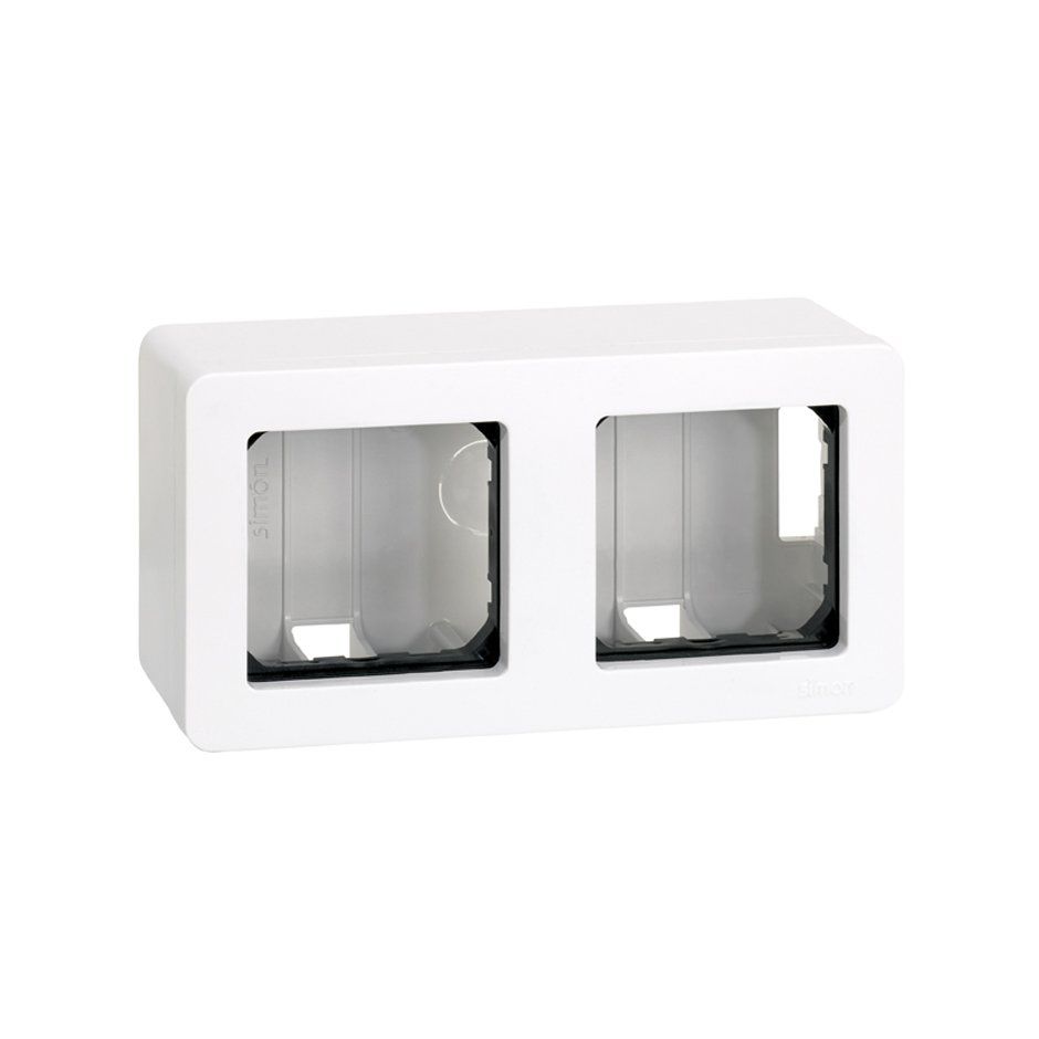 SM27821-35 Caja de superficie para 2 elementos blanco Simon 27