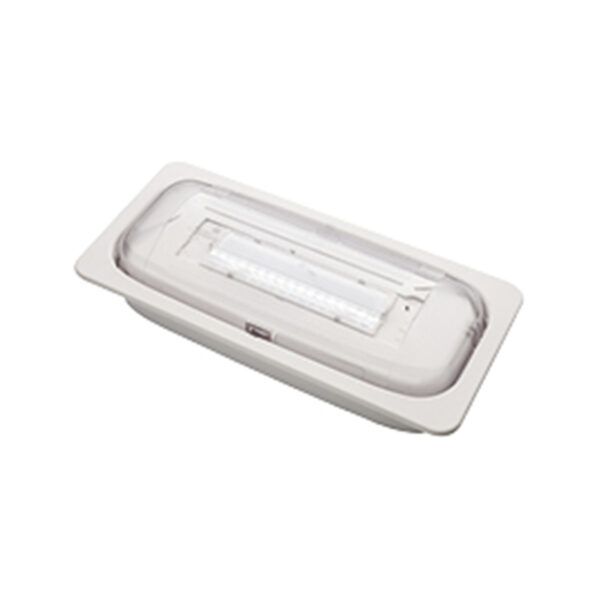 Marco para empotrar luz de emergencia modelo STYLO normalux 281x130x40mm blanco