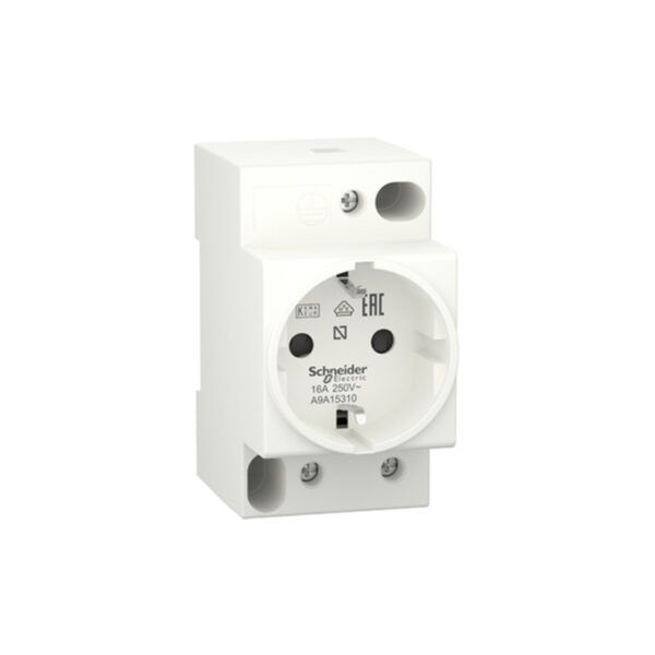 Enchufe carril din Acti9 iPC; 2P+T; 250V