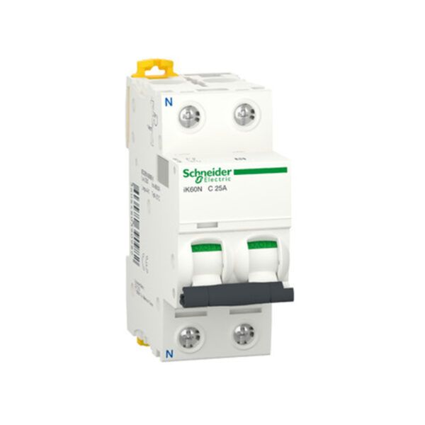Interruptor magnetotérmico, Acti9 iK60, 1P+N, 25A, Curva C, 6kA