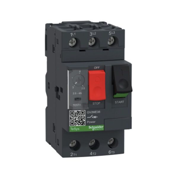 Disyuntor de motor magnetotérmico GV2ME - 2,5/4A