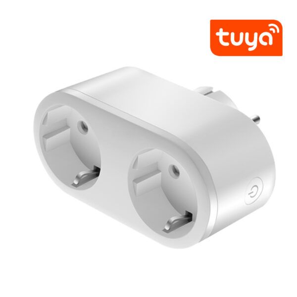 ENCHUFE INTELIGENTE SMART DOBLE 2x16A WIFI BLANCO