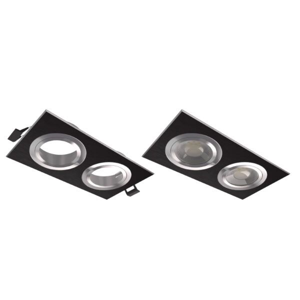 ARO AXIS CUADRADO DOBLE BASCULANTE NEGRO