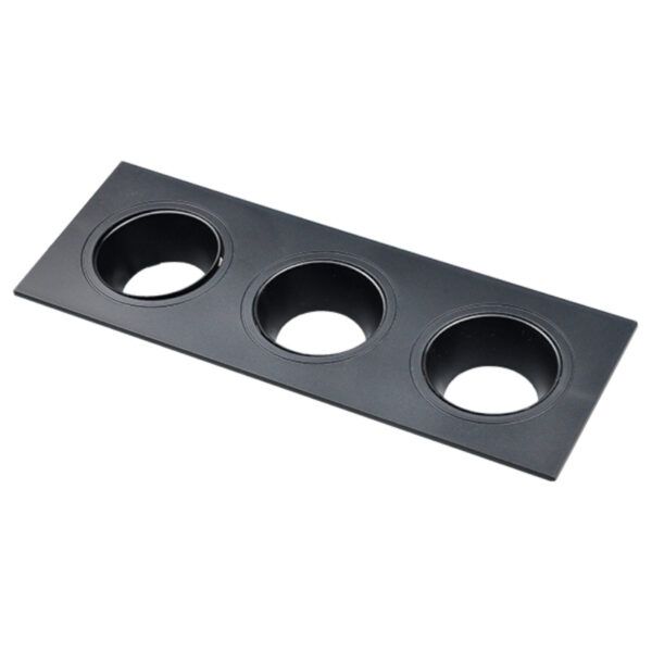 ARO PLS-255-28/3 CUADRADO GU10 BASC. NEGRO