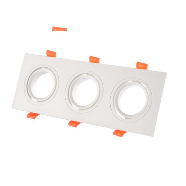 ARO PLS-255-29/3 CUADRADO GU10 BASC. BLANCO