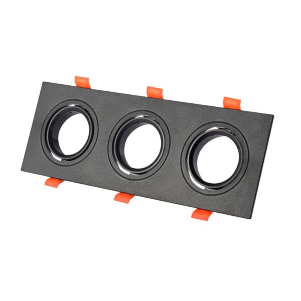 ARO PLS-255-29/3 CUADRADO GU10 BASC. NEGRO
