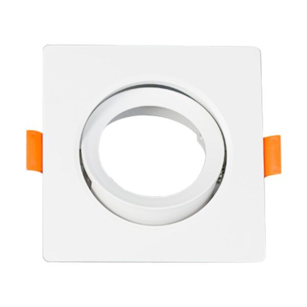 ARO ABS 90-90-35 CUADRADO GU10 BASC. BLANCO
