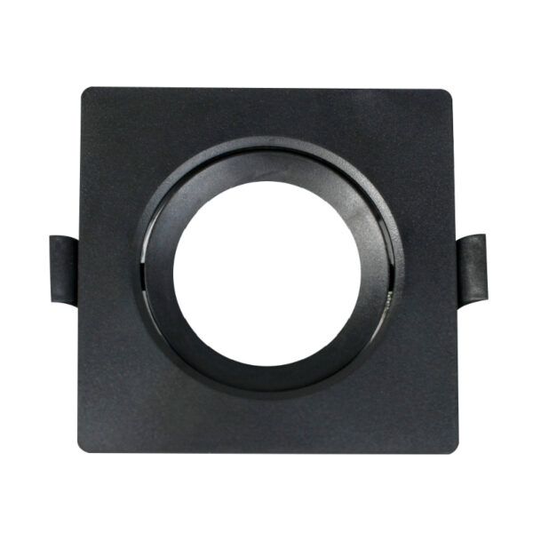 ARO ABS 90-90-35 CUADRADO GU10 BASC. NEGRO