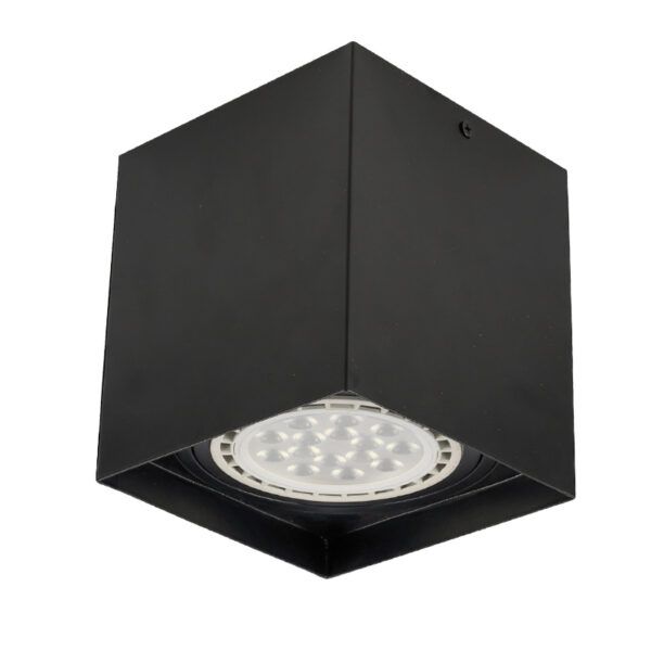 ARO ALUMINIO-137 CUADRADO PAR30 NEGRO
