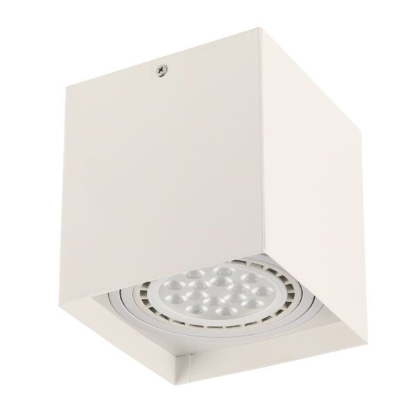 ARO ALUMINIO-137 CUADRADO PAR30 BLANCO