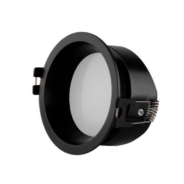 ARO INTERIOR ESTANCO AT-82 REDONDO P/GU10 NEGRO