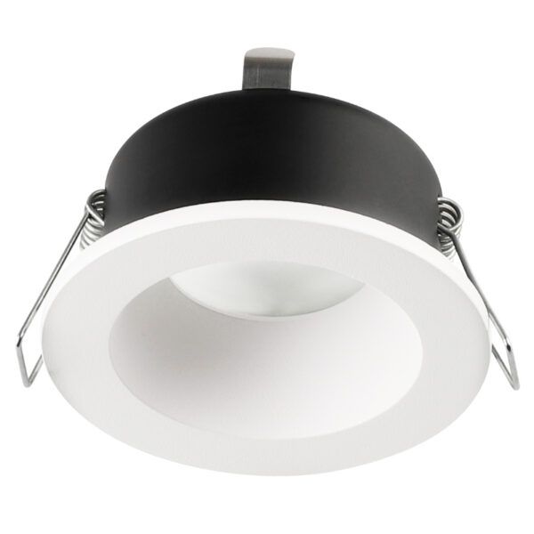 ARO FIJO INTERIOR ALUMINIO ESTANCO GU10, IP54, BLANCO
