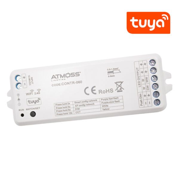CONTROLADOR LED TIRA CCT 5A*CH 2,4Ghz +WIFI-TUYA