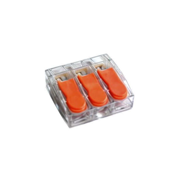 Regleta conexión rápida universal para cable eléctrico; 3 polos; 6mm