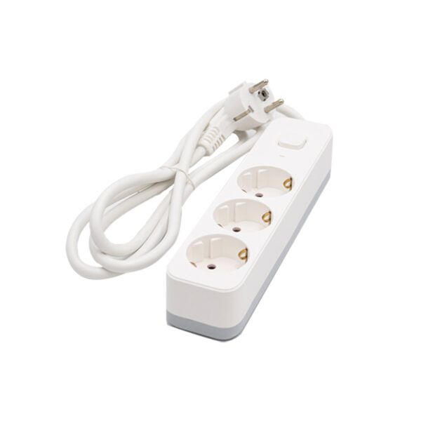BASE 3 TOMAS C/CABLE+INTERRUP+PROT.INF-10Amp-1,4Mt