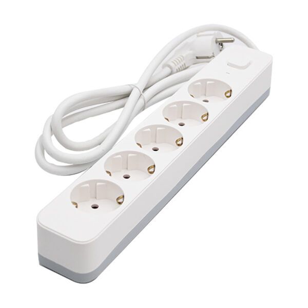 BASE 5 TOMAS C/CABLE+INTERRUP+PROT.INF-10Amp-1,4Mt