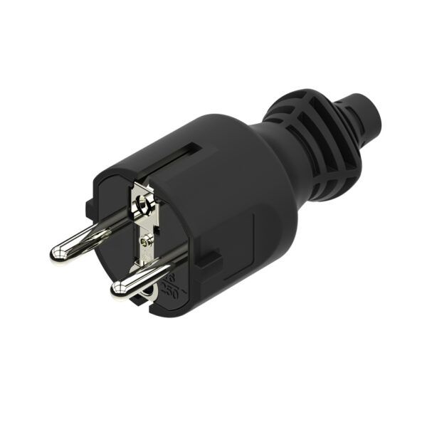 CLAVIJA SCHUKO AEREA MACHO 16A NEGRO