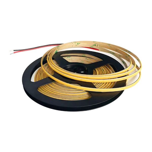TIRA LED COB super SLIM 4mm, 24V, 5w/mtr IP20, adhesivo 3M VHB, 3200K, 480Lm/mtr