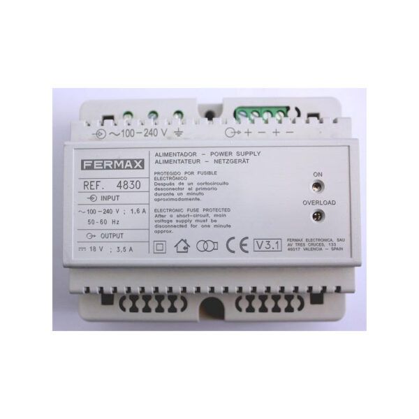 Alimentador 18VDC-3,5A DIN6