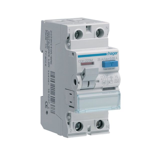 Interruptor diferencial 2P 25A 30mA tipo AC