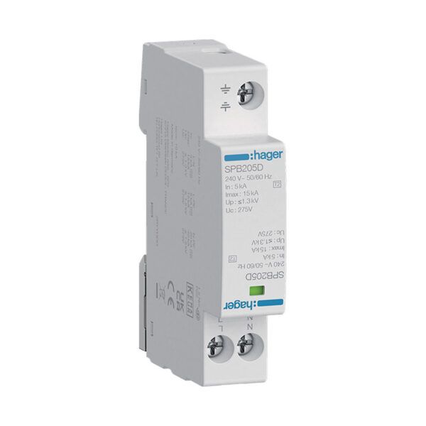 Limitador sobretensiones monobloc 1P+N 15kA 275V
