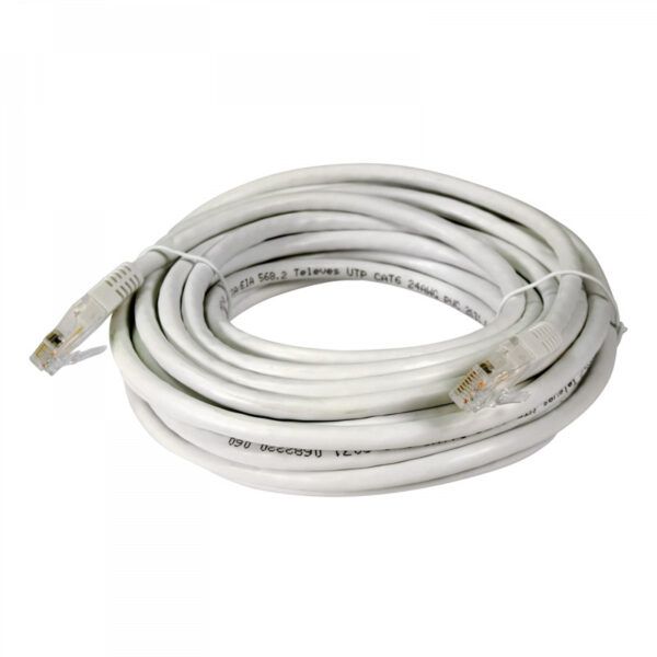 Cable de red Ethernet U/UTP Cu CAT6 PVC blanco 5m (bolsa)