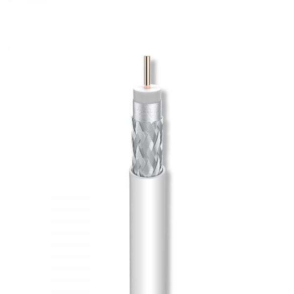 Cable coaxial CXT-1 PVC Eca 17VAtC.A Ø 1,00/4,7/6,7mm blanco