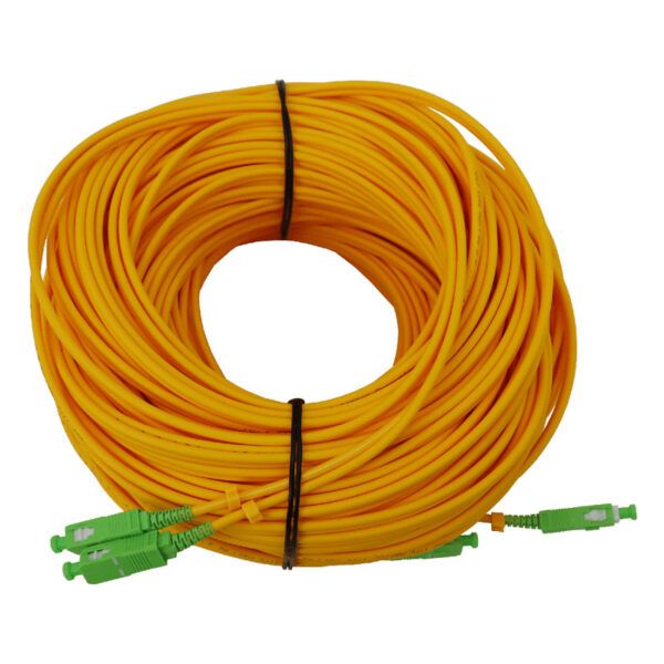Latiguillo Duplex fibra óptica SM interior LSFH Dca SC/APC 25m