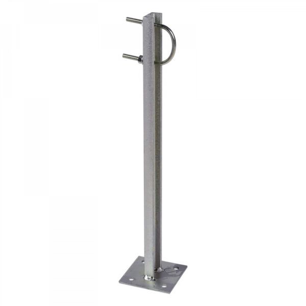 Soporte recto con perfil en U 500mm zinc + RPR