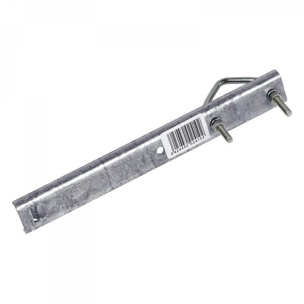 Soporte recto reforzado con perfil en U 250mm 2 distancias zinc + RPR