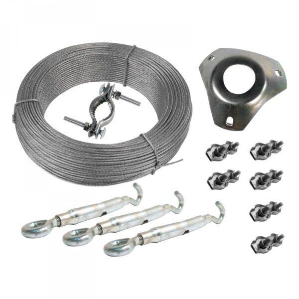 Kit montaje viento para mástil diámetro 45mm blister