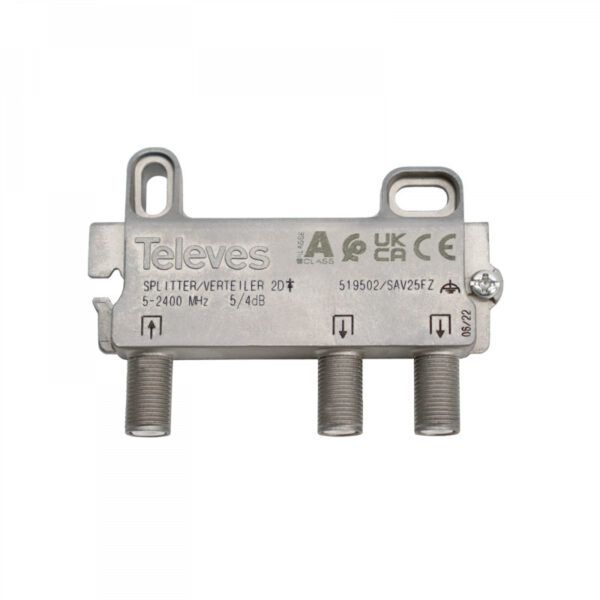 Repartidor serie F terrestre + satélite 5...2400MHz 2D 5/4dB