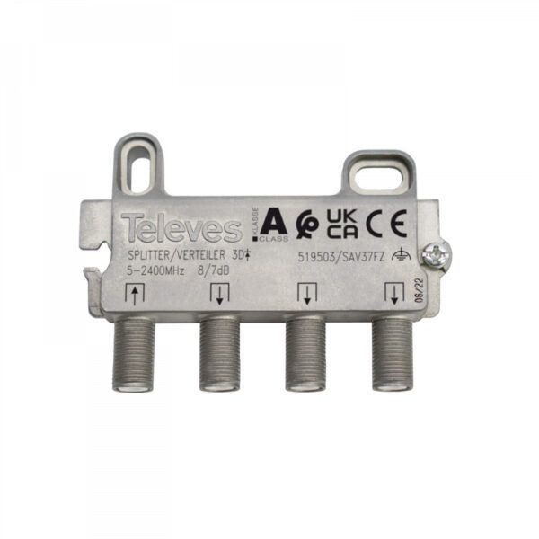Repartidor serie F terrestre + satélite 5...2400MHz 3D 8/7dB