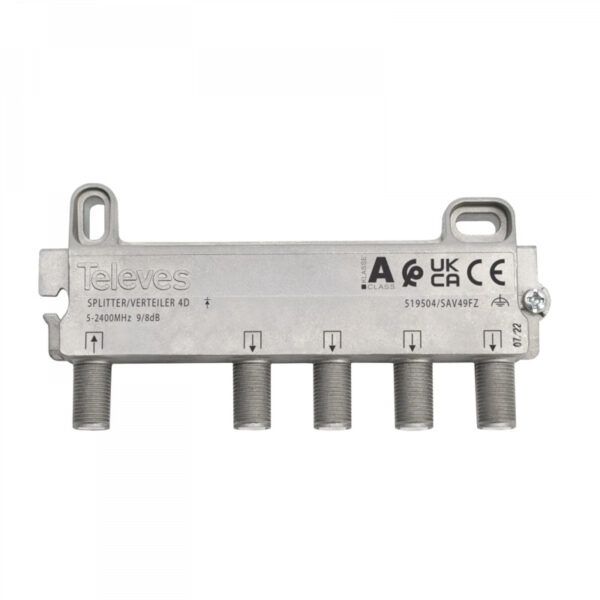 Repartidor serie F terrestre + satélite 5...2400MHz 4D 9/8dB
