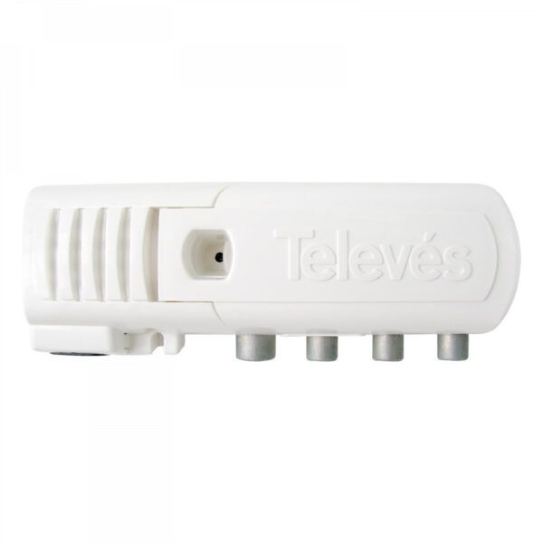 Amplificador vivienda 2S+TV CEI 47...694MHz G20dB DC