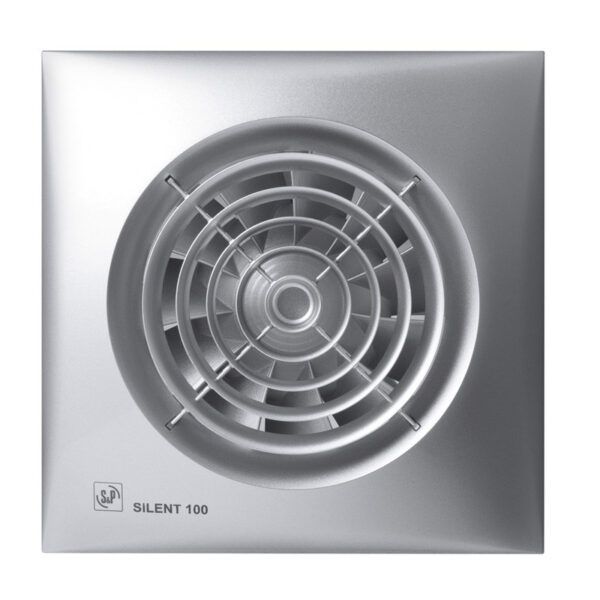 Extractor baño SILENT100-SILVER-CZ 8W 2100rpm