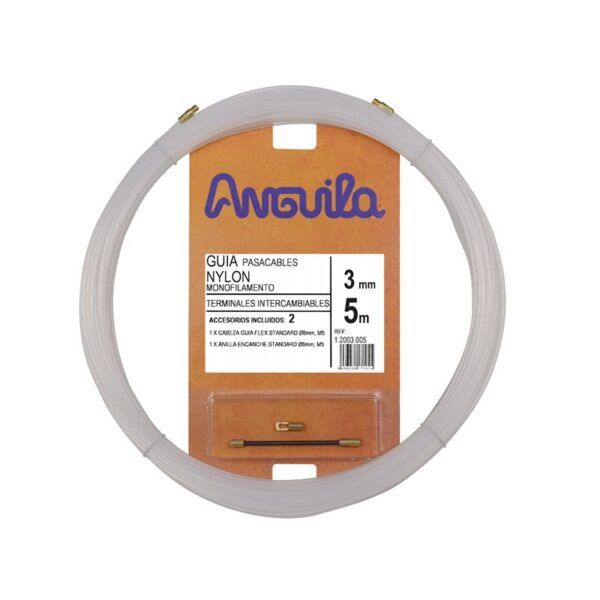 Pasacables intercambiable nylon 3mm 5m natural