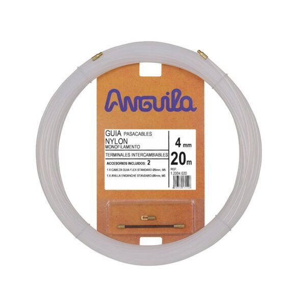 Pasacables intercambiable nylon 4mm 20m natural