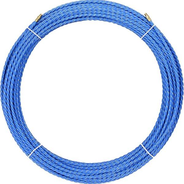 Pasacables poliéster triple trenza diámetro 6mm 30m azul